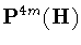 ${\bf P}^{4m}({\bf H})$