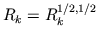 $R_k=R_k^{1/2,1/2}$